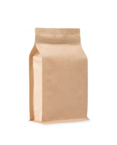BP brown KRAFT bag with ZIP