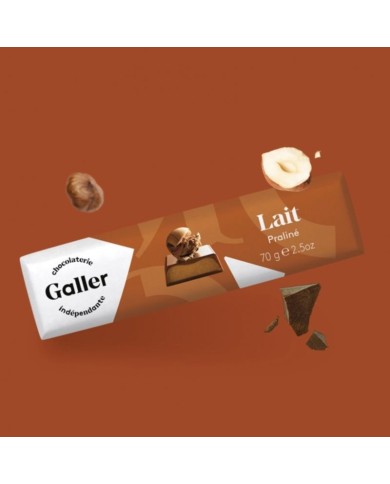 J.Galler - Mliečna čokoláda Praliné Lait
