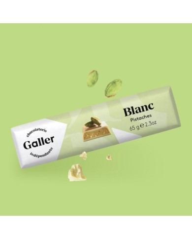 J.Galler - White chocolate Pistaches Fraiches Blanc