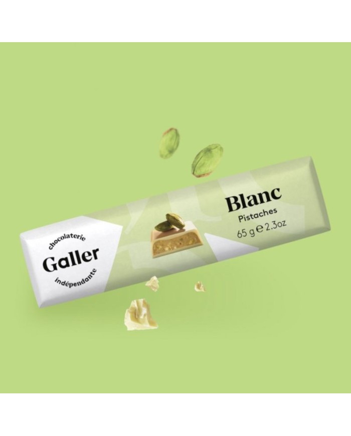 J.Galler - White chocolate Pistaches Fraiches Blanc