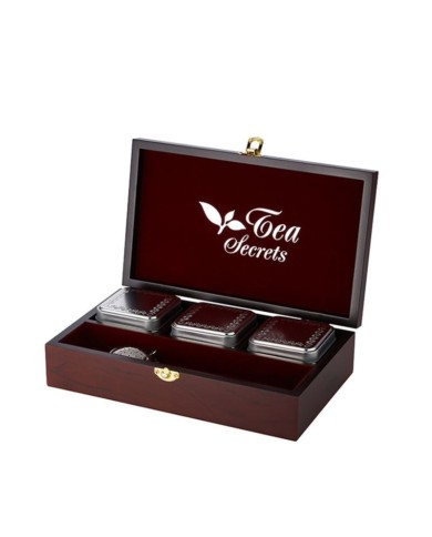 Luxusná drevená kazeta Tea Secrets 3