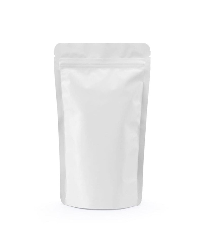 Doypack ZIP vrecko matné biele s Al