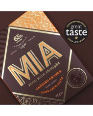 Candied Orange 65% Dark Chocolate VEGAN, FAIRTRADE
