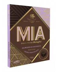 Salted almond & coconut 65% Dark Chocolate VEGAN, FAIRTRADE