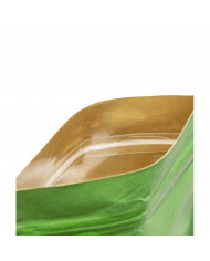 Doypack ZIP green kraft paper with window