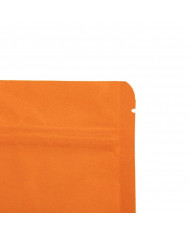 Doypack ZIP oranžový kraft papier s okienkom