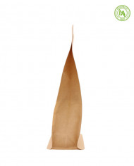 Block bottom bag with ZIP & window