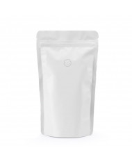 Doypack ZIP bag matt white with valve