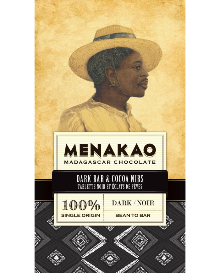 Menakao Dark chocolate 100% with cocoa nibs