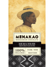 Menakao Dark chocolate 100% with cocoa nibs