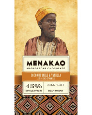 Milk chocolate 45% vanilla & coconut milk