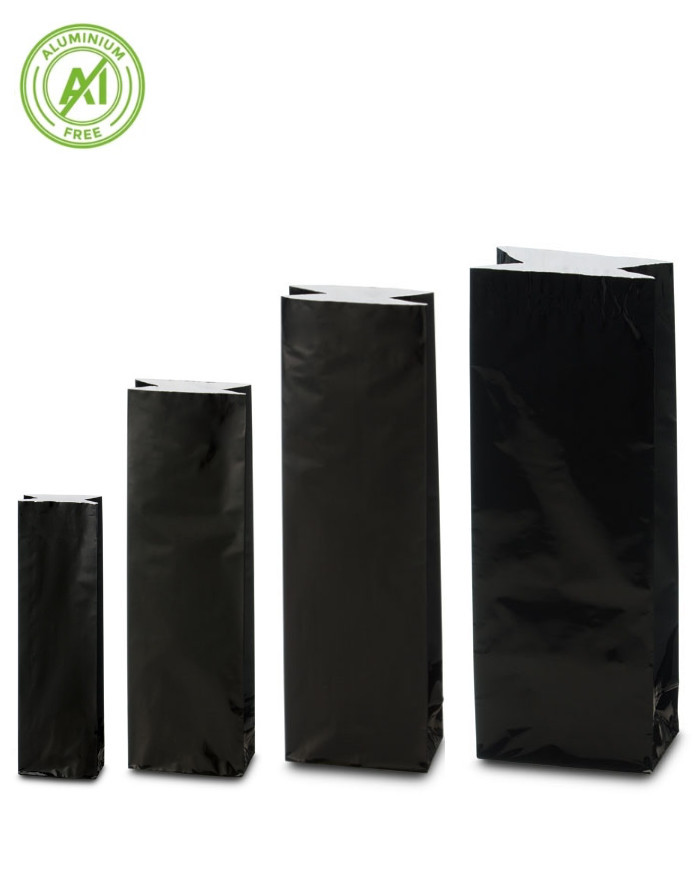 Block bottom bags classic glossy look - GOLD