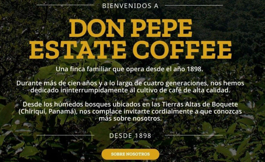 Coffee from Panama by Don Pepe Estate
